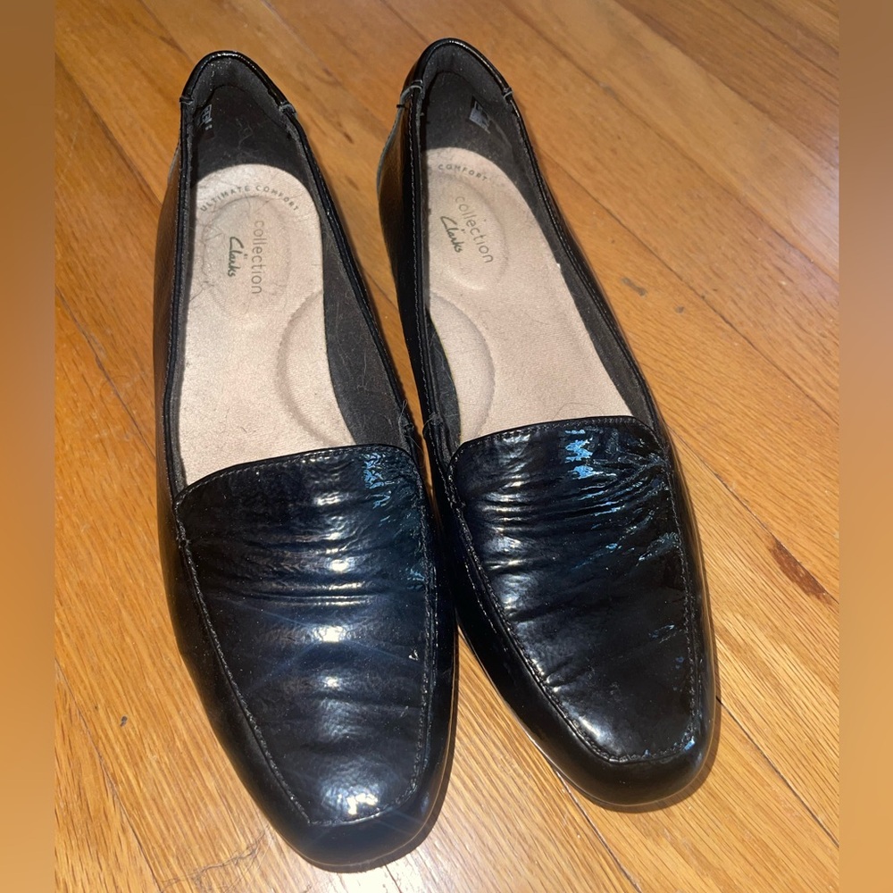 Clark’s Shoes Size 8 Black Patent